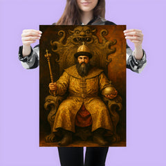 Simeon Bekbulatovich on a strange Russian throne poster 3