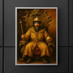 Simeon Bekbulatovich on a strange Russian throne poster 5
