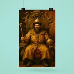 Simeon Bekbulatovich on a strange Russian throne poster 6