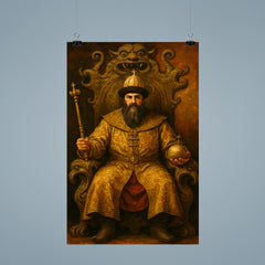 Simeon Bekbulatovich on a strange Russian throne poster 9
