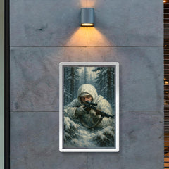 Simo Hayha in snowy forest ambush poster 2