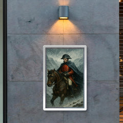 Simón Bolívar crossing the Andes in sleet poster 2