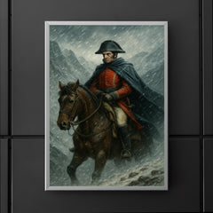 Simón Bolívar crossing the Andes in sleet poster 5