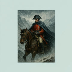 Simón Bolívar crossing the Andes in sleet poster 8