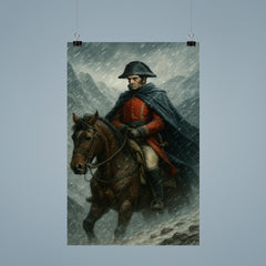Simón Bolívar crossing the Andes in sleet poster 9