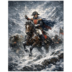 Simon Bolivar crossing the Andes in sleet jigsaw puzzle