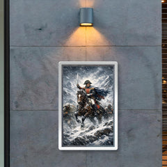 Simon Bolivar crossing the Andes in sleet poster 2