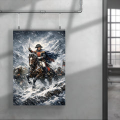 Simon Bolivar crossing the Andes in sleet poster 4