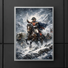 Simon Bolivar crossing the Andes in sleet poster 5