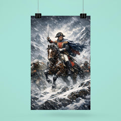 Simon Bolivar crossing the Andes in sleet poster 6