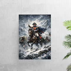 Simon Bolivar crossing the Andes in sleet poster 7