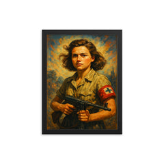 Simone Segouin framed print on a plain backdrop in size 12"x16".