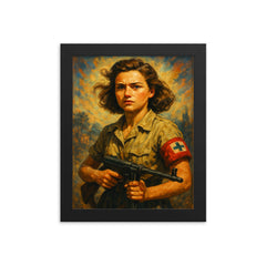 Simone Segouin framed print on a plain backdrop in size 8"x10".