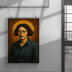 Simone Weil factory overalls and halo poster 4