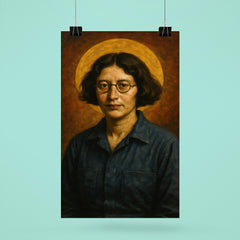 Simone Weil factory overalls and halo poster 6
