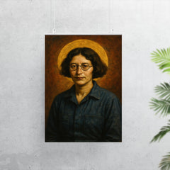 Simone Weil factory overalls and halo poster 7