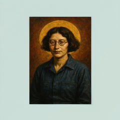 Simone Weil factory overalls and halo poster 8