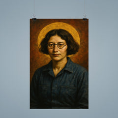 Simone Weil factory overalls and halo poster 9