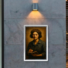 Simone Weil factory overalls and notebook poster 2