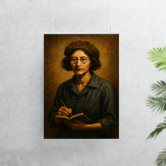 Simone Weil factory overalls and notebook poster 7