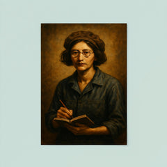 Simone Weil factory overalls and notebook poster 8