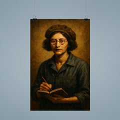 Simone Weil factory overalls and notebook poster 9