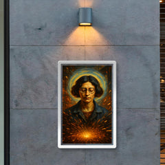 Simone Weil factory sparks and mystical gravity portrait poster 2