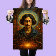 Simone Weil factory sparks and mystical gravity portrait poster 3