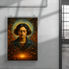 Simone Weil factory sparks and mystical gravity portrait poster 4