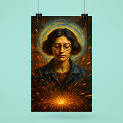 Simone Weil factory sparks and mystical gravity portrait poster 6