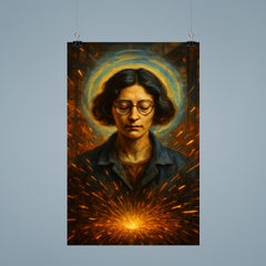 Simone Weil factory sparks and mystical gravity portrait poster 9