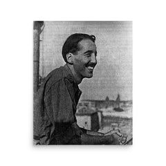 Sir Christopher Lee poster on a plain backdrop in size 16"x20".