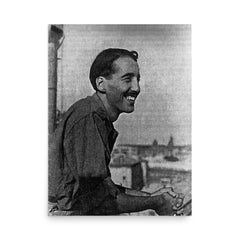 Sir Christopher Lee poster on a plain backdrop in size 18"x24".