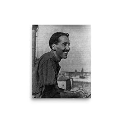 Sir Christopher Lee poster on a plain backdrop in size 8"x10".