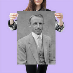 Sir Donald Bradman official portrait by Sam Hood poster 3