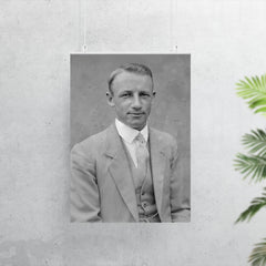 Sir Donald Bradman official portrait by Sam Hood poster 7