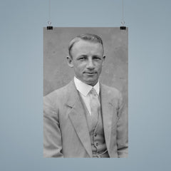 Sir Donald Bradman official portrait by Sam Hood poster 9