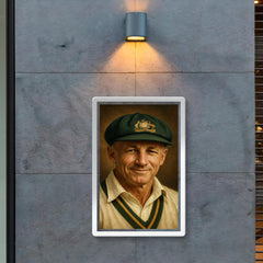 Sir Donald Bradman portrait poster 2