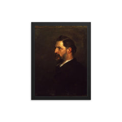 Sir Flinders Petrie framed print on a plain backdrop in size 12"x16".