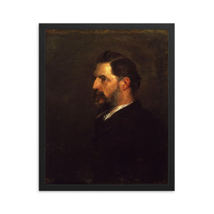Sir Flinders Petrie framed print on a plain backdrop in size 16"x20".