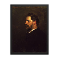 Sir Flinders Petrie framed print on a plain backdrop in size 18"x24".