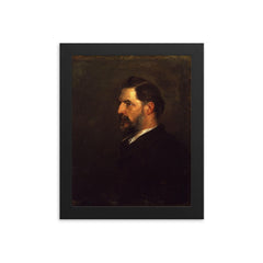 Sir Flinders Petrie framed print on a plain backdrop in size 8"x10".