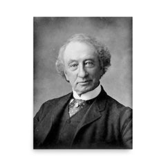 Sir John A Macdonald poster on a plain backdrop in size 18"x24".