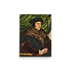 Sir Thomas More poster on a plain backdrop in size 12"x16".