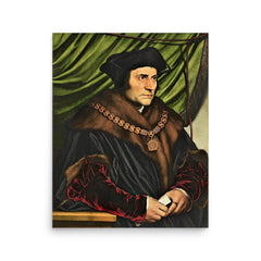 Sir Thomas More poster on a plain backdrop in size 16"x20".