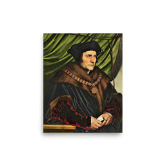 Sir Thomas More poster on a plain backdrop in size 8"x10".