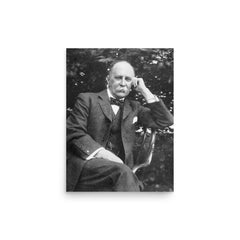 Sir William Osler poster on a plain backdrop in size 12"x16".
