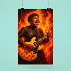 Sister Rosetta Tharpe electrified gospel blaze portrait poster 6