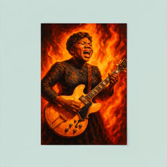 Sister Rosetta Tharpe electrified gospel blaze portrait poster 8