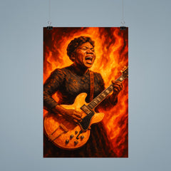 Sister Rosetta Tharpe electrified gospel blaze portrait poster 9